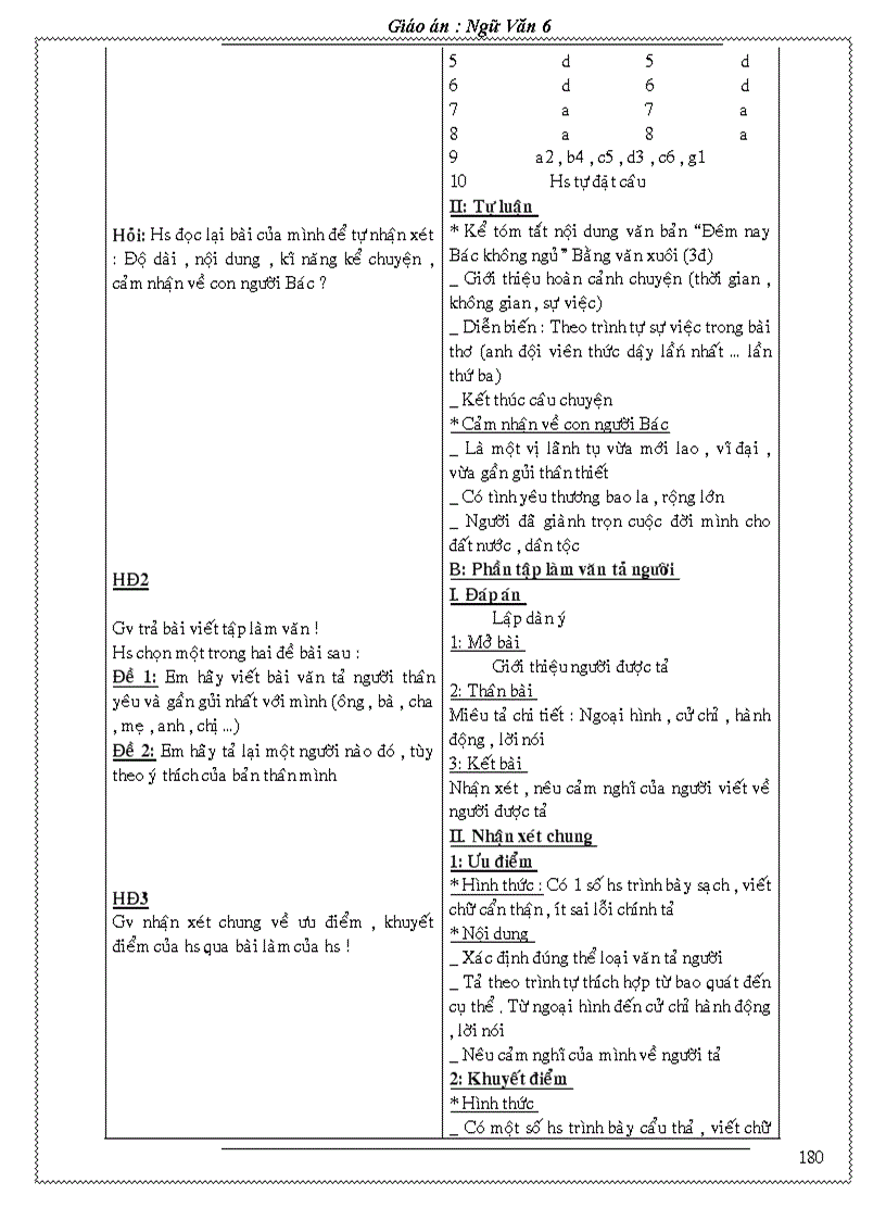 image for page Giao an Van 6 Chuan KT