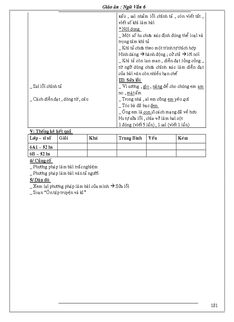 image for page Giao an Van 6 Chuan KT