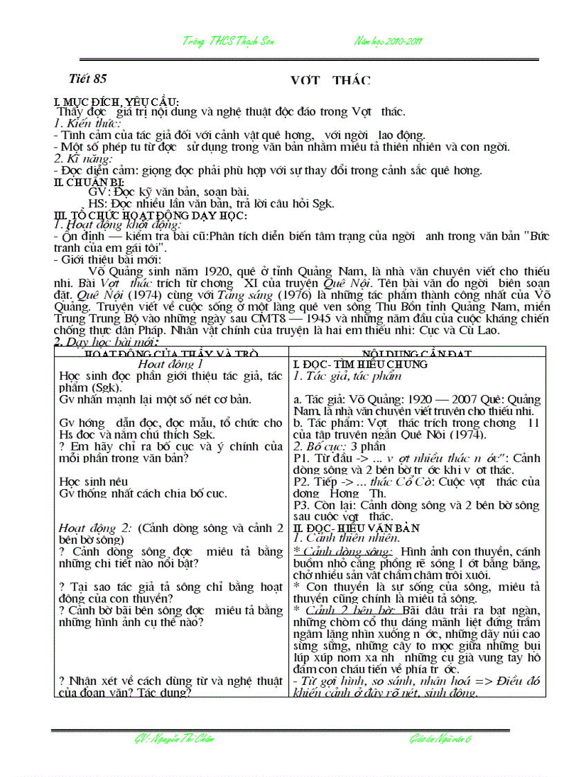 image for page Giáo án văn 6 chuẩn ktkn ki 2