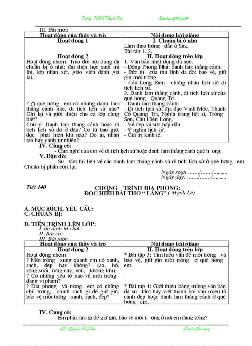 image for page Giáo án văn 6 chuẩn ktkn ki 2