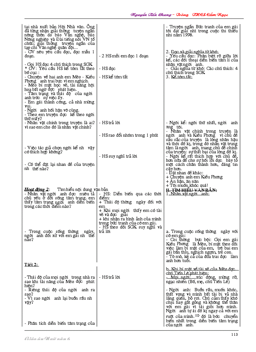 image for page Giáo án Văn 6 cực hay