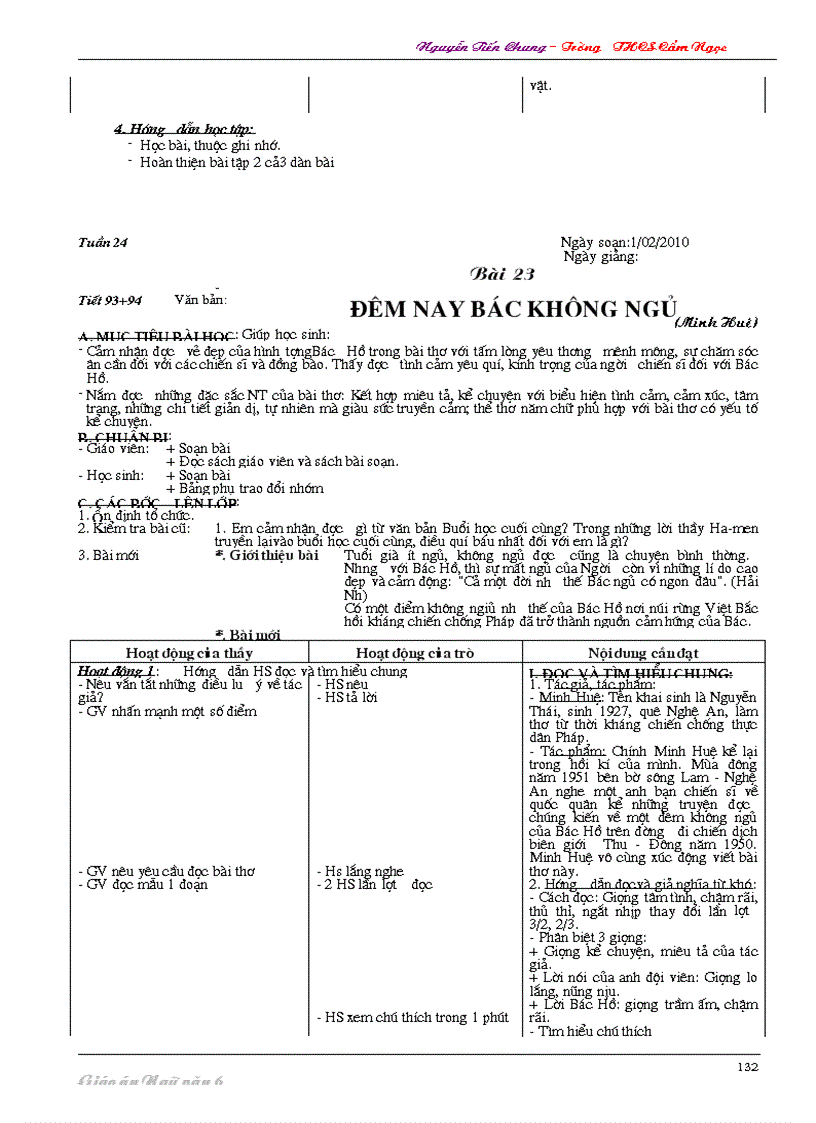 image for page Giáo án Văn 6 cực hay