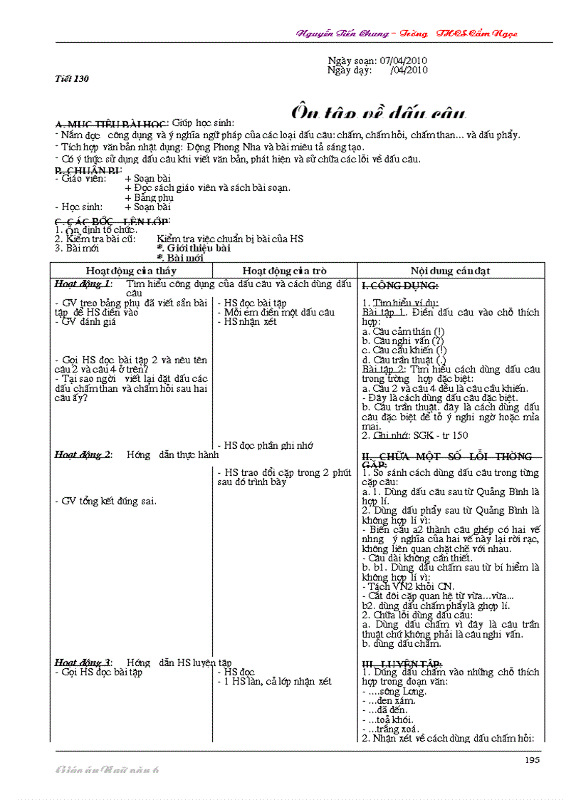 image for page Giáo án Văn 6 cực hay