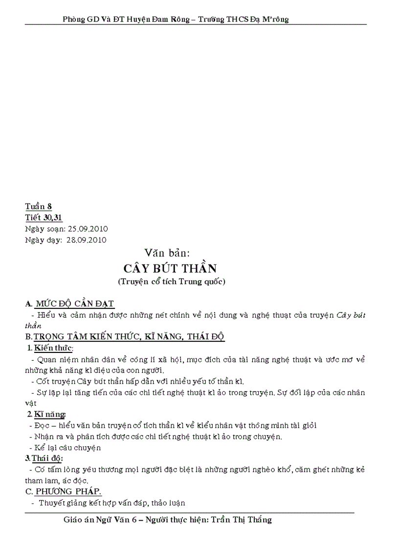 image for page Giao an van 6 hk1 2010 2011