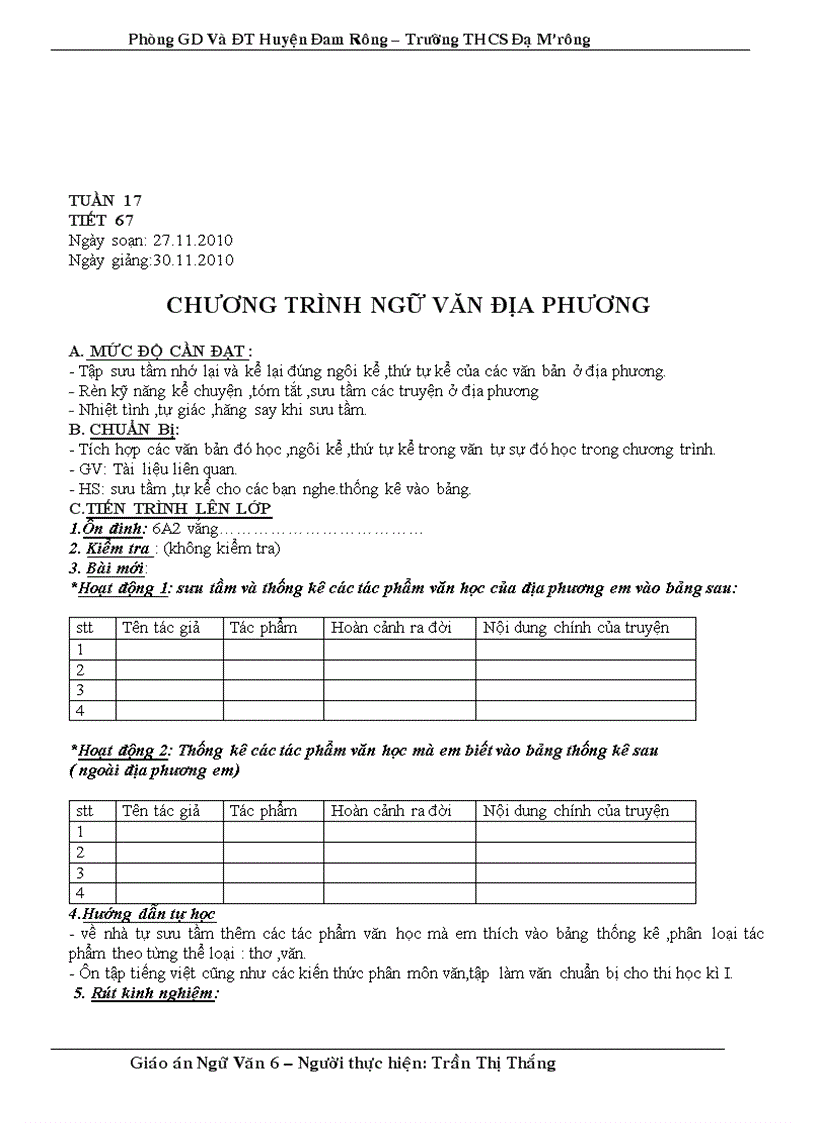 image for page Giao an van 6 hk1 2010 2011