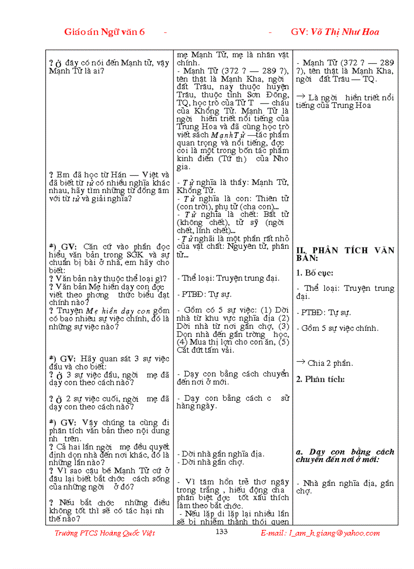 image for page Giao an Van 6 HK1 moi cuc hay