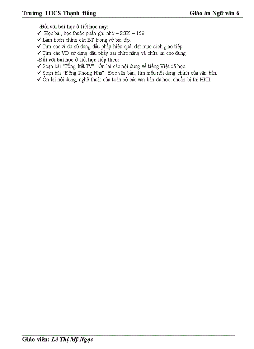 image for page Giáo án Văn 6 Tuần 34