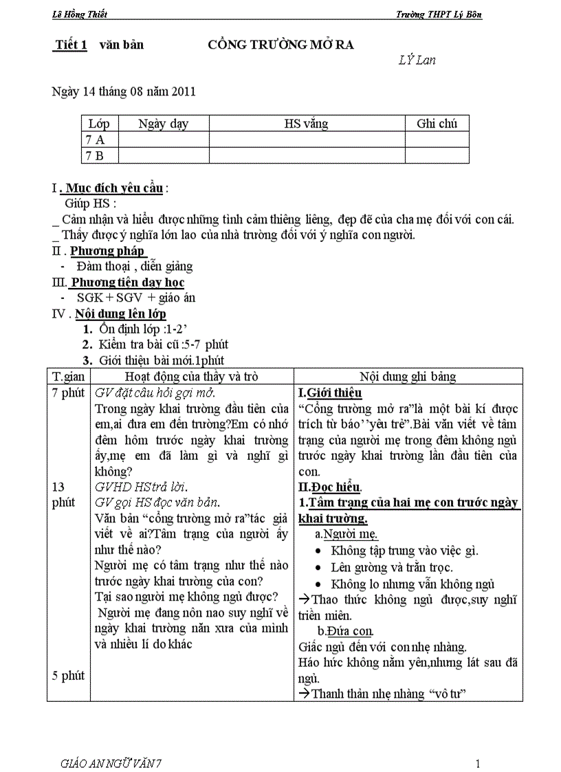 image for page Giáo án văn7 chuẩn