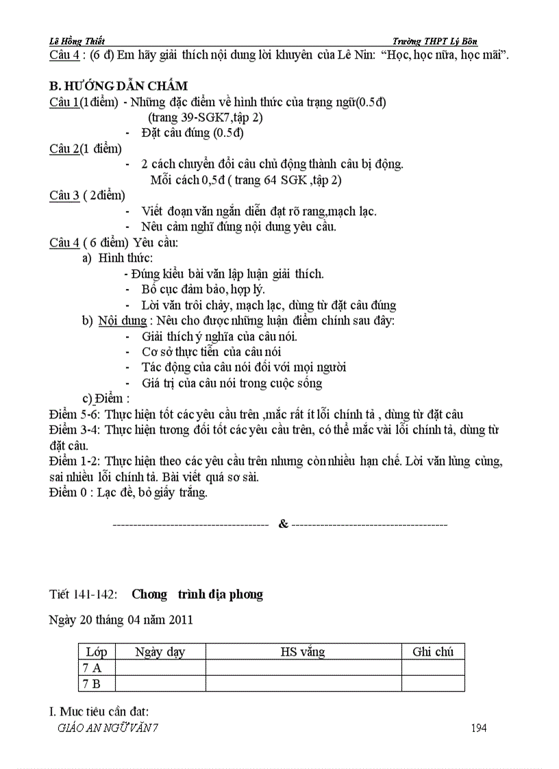 image for page Giáo án văn7 chuẩn