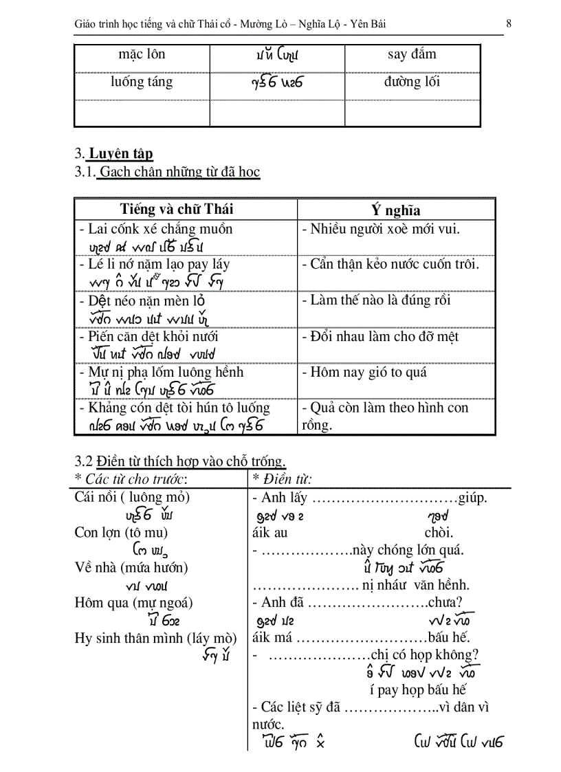 image for page Giáo trình chữ Thái cổ của dân tộc Thái