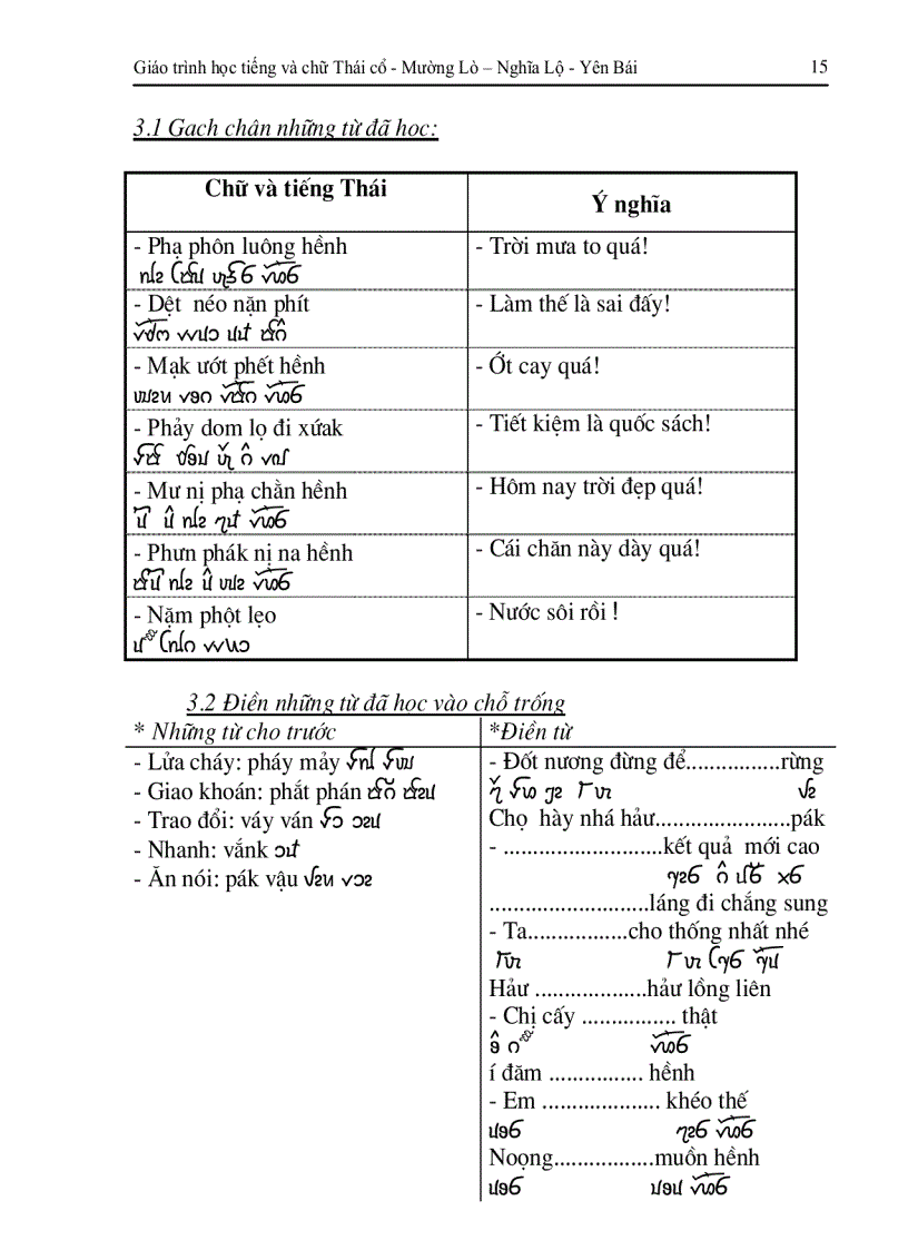 image for page Giáo trình chữ Thái cổ của dân tộc Thái