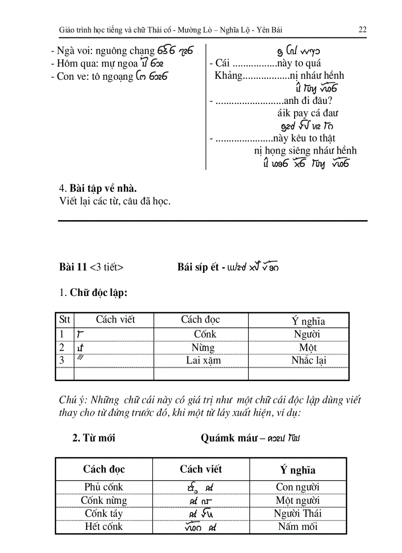 image for page Giáo trình chữ Thái cổ của dân tộc Thái