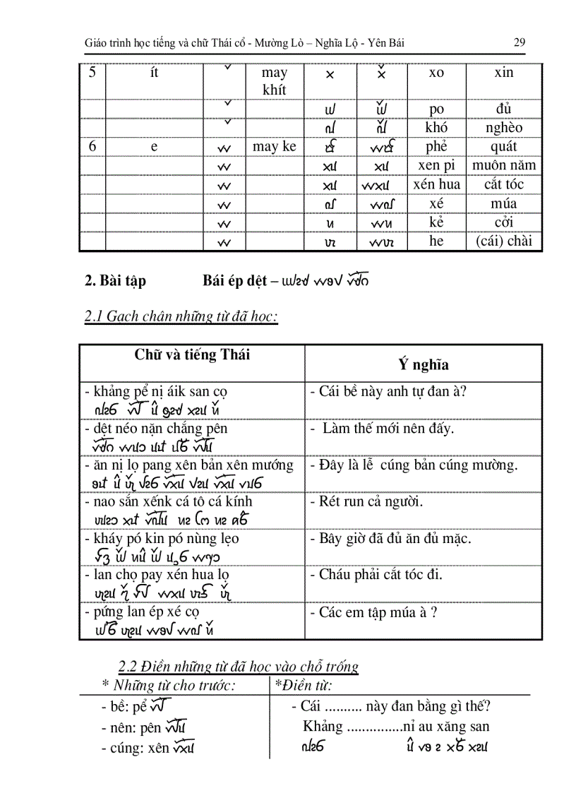 image for page Giáo trình chữ Thái cổ của dân tộc Thái