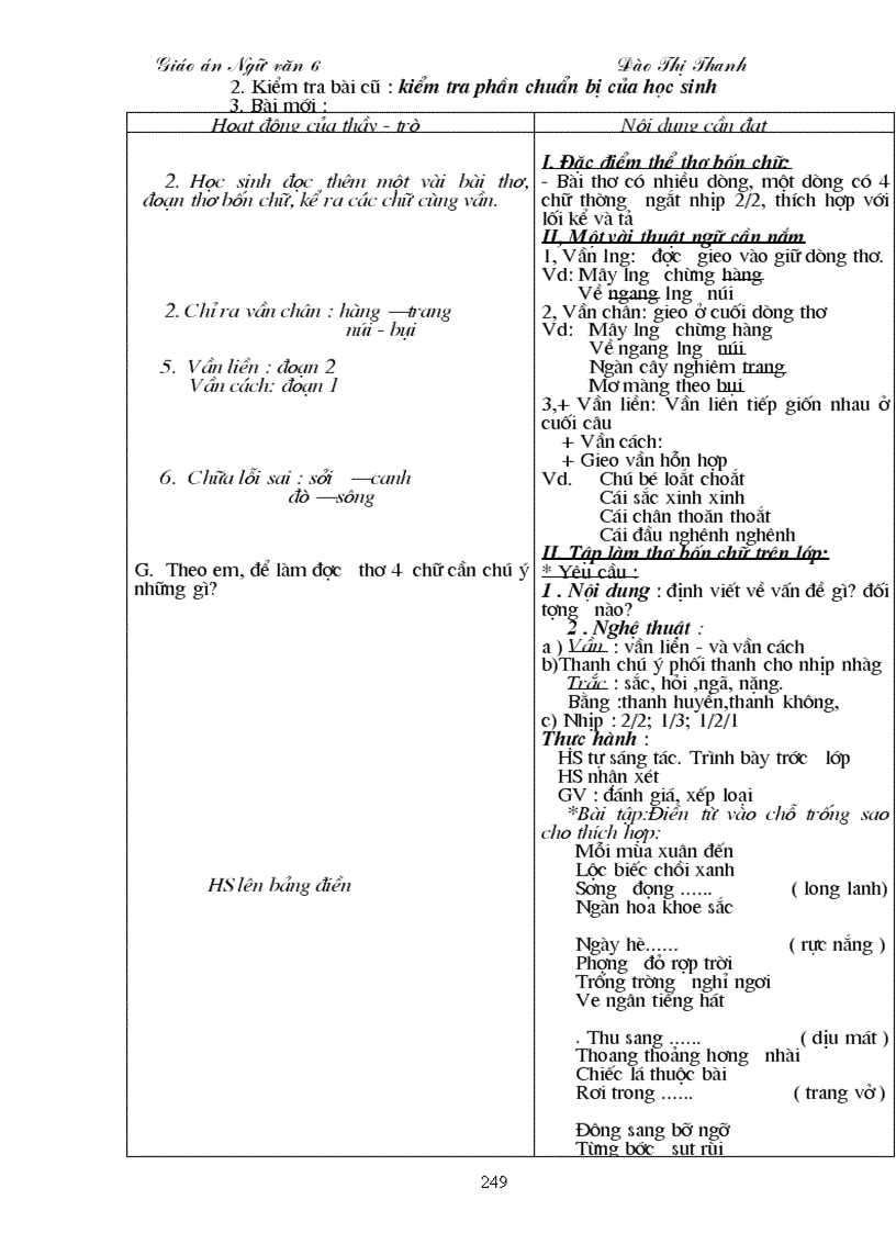 image for page Giao an Ngu van 6 2011 2012 GIAO AN NGU VAN 6d