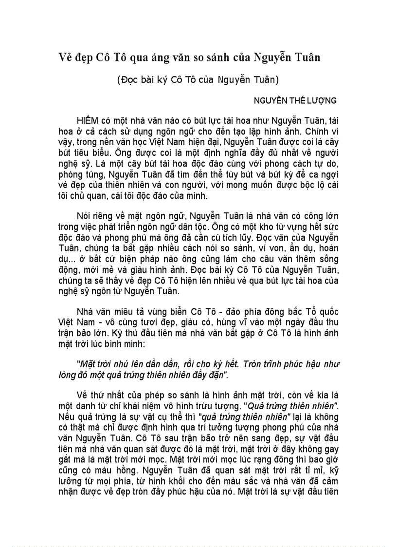 image for page Giúp bạn cảm nhận phép so sánh trong CÔ TÔ