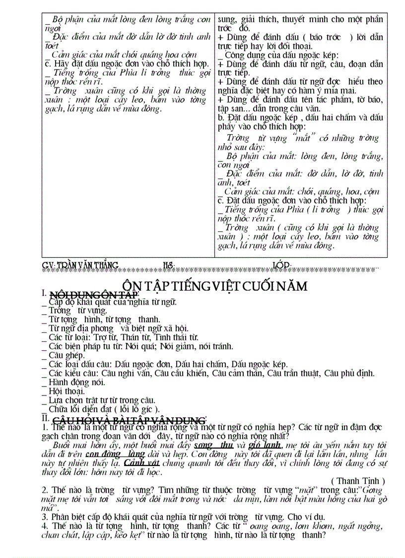 image for page Giáo án dạy thêm Văn 6 1