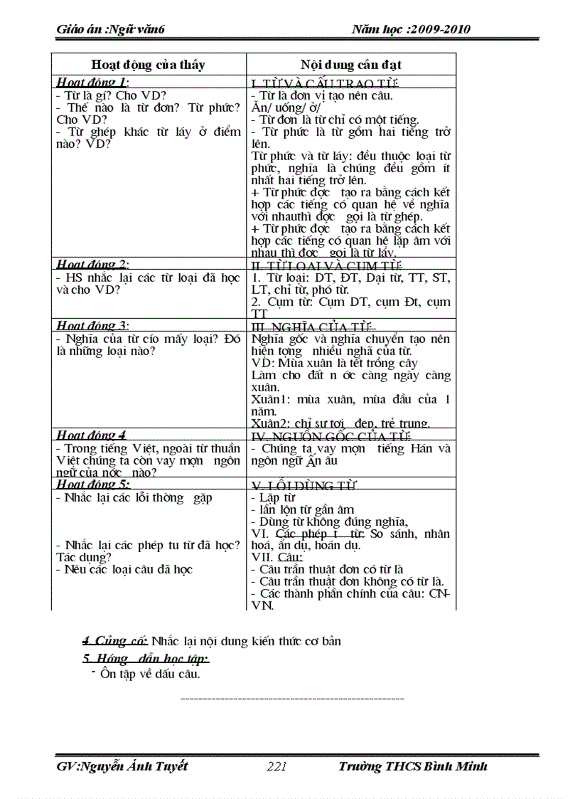 image for page Giáo án Ngữ văn 6 hay 1