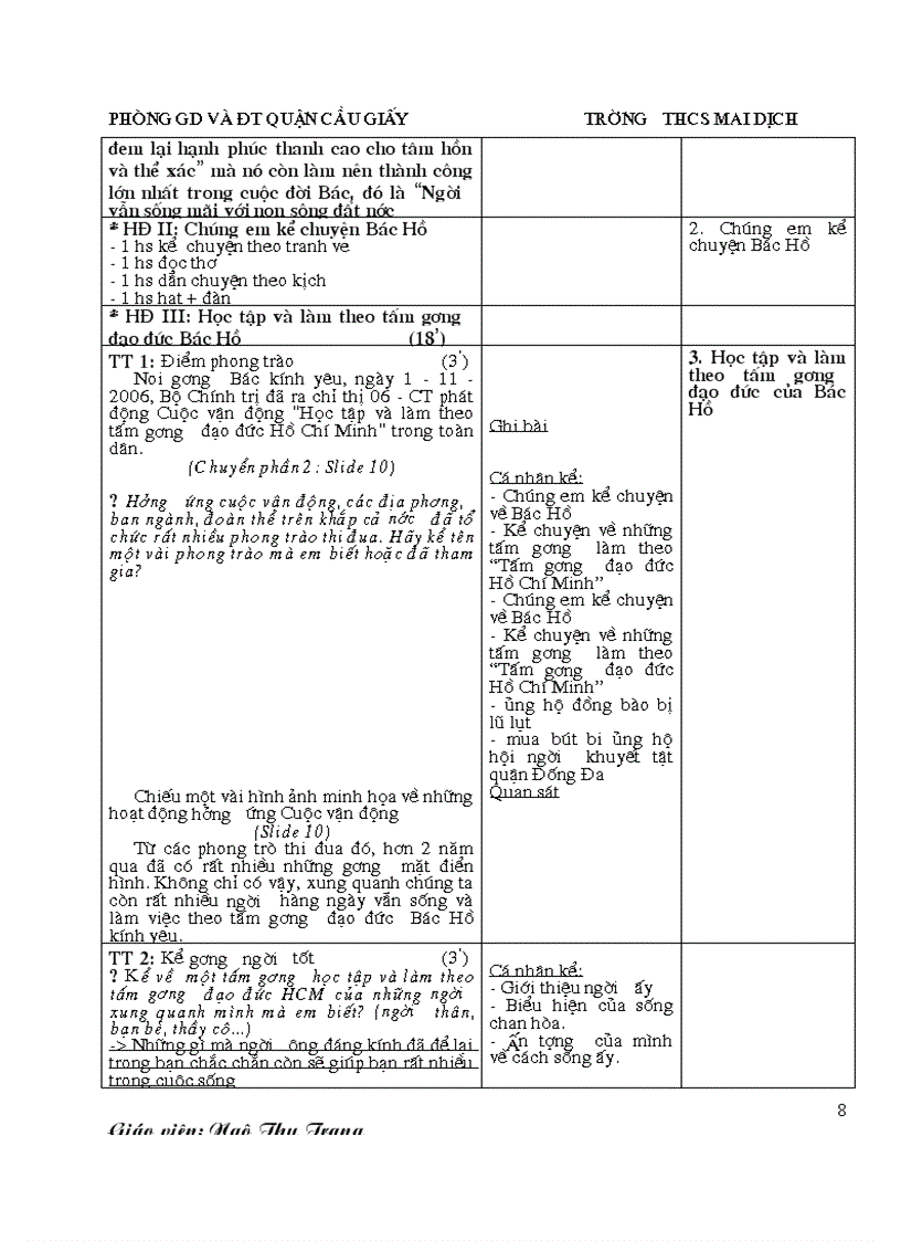 image for page Hoạt động ngoài giờ lên lớp
