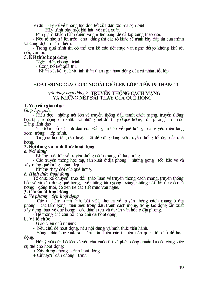 image for page Hoạt động ngoài giờ lên lớp 1