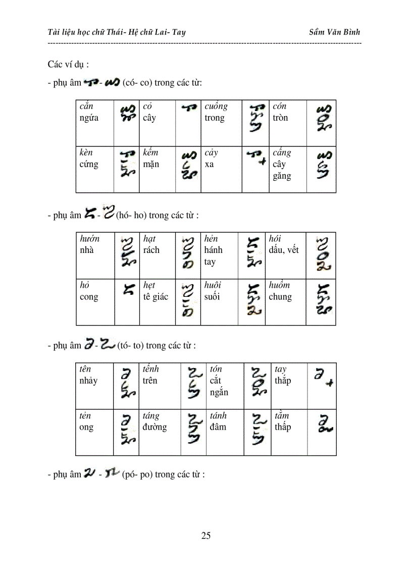 image for page Hướng dẫn học chữ dân tộc Thái hệ Lai Tay