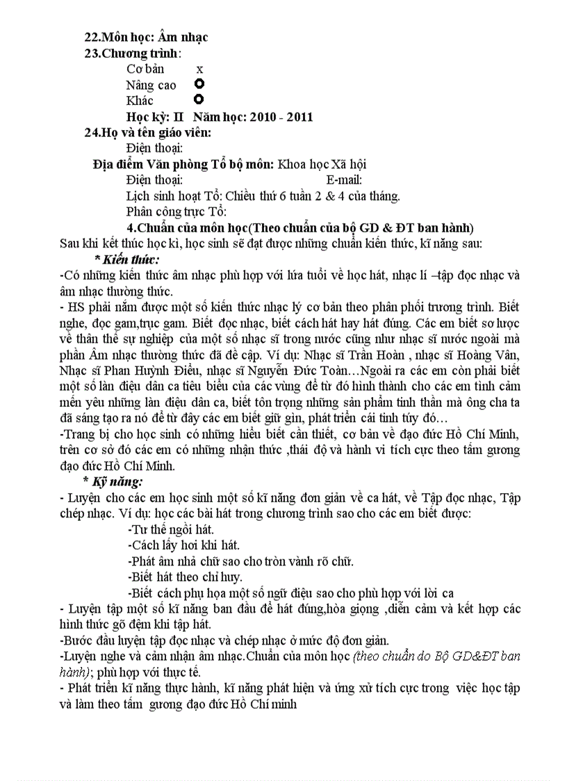 image for page Kế hoạch dạy học các môn thcs cả năm