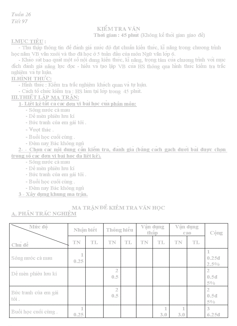 image for page Kiem tra NV T26 có ma trận
