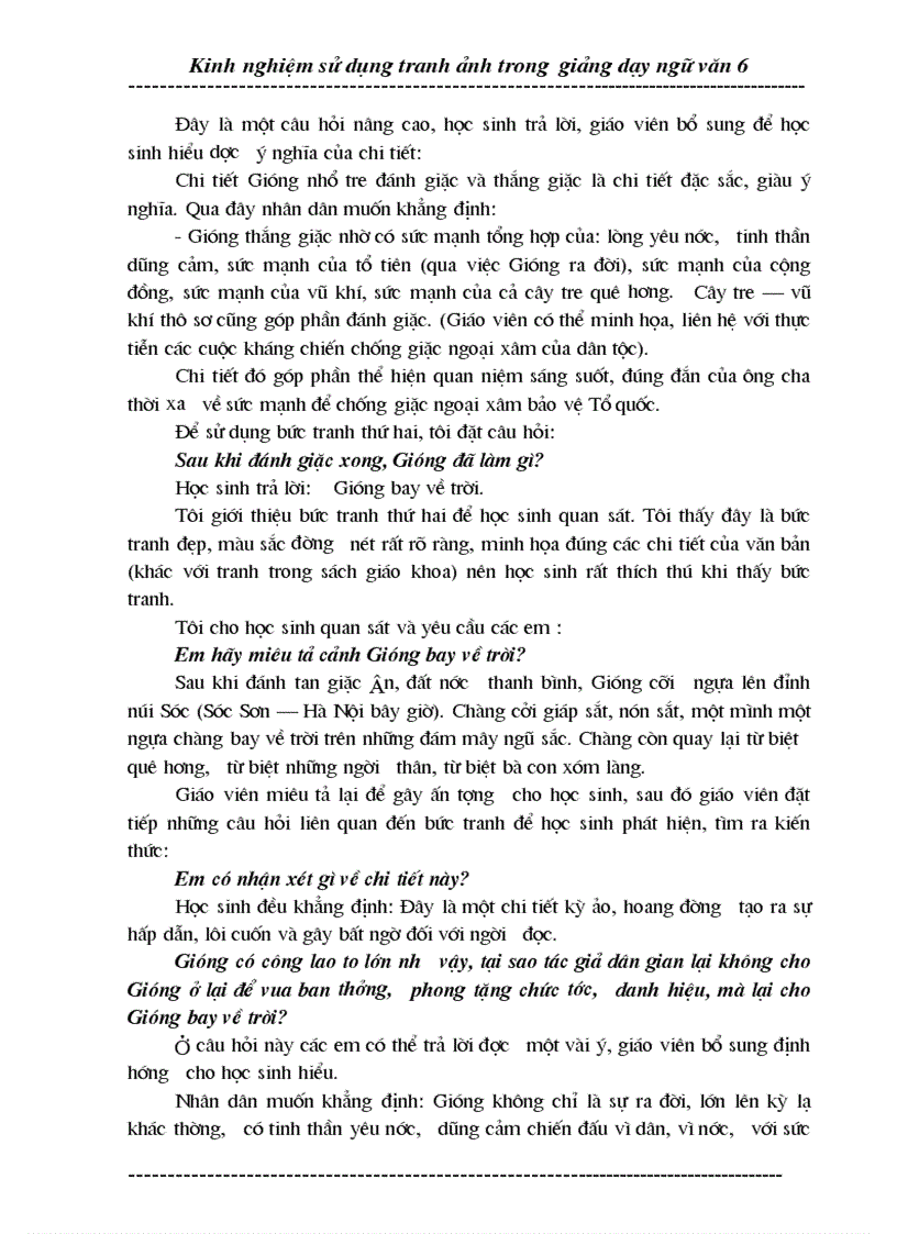 image for page Kinh nghiem su dung tranh anh trong day van 6