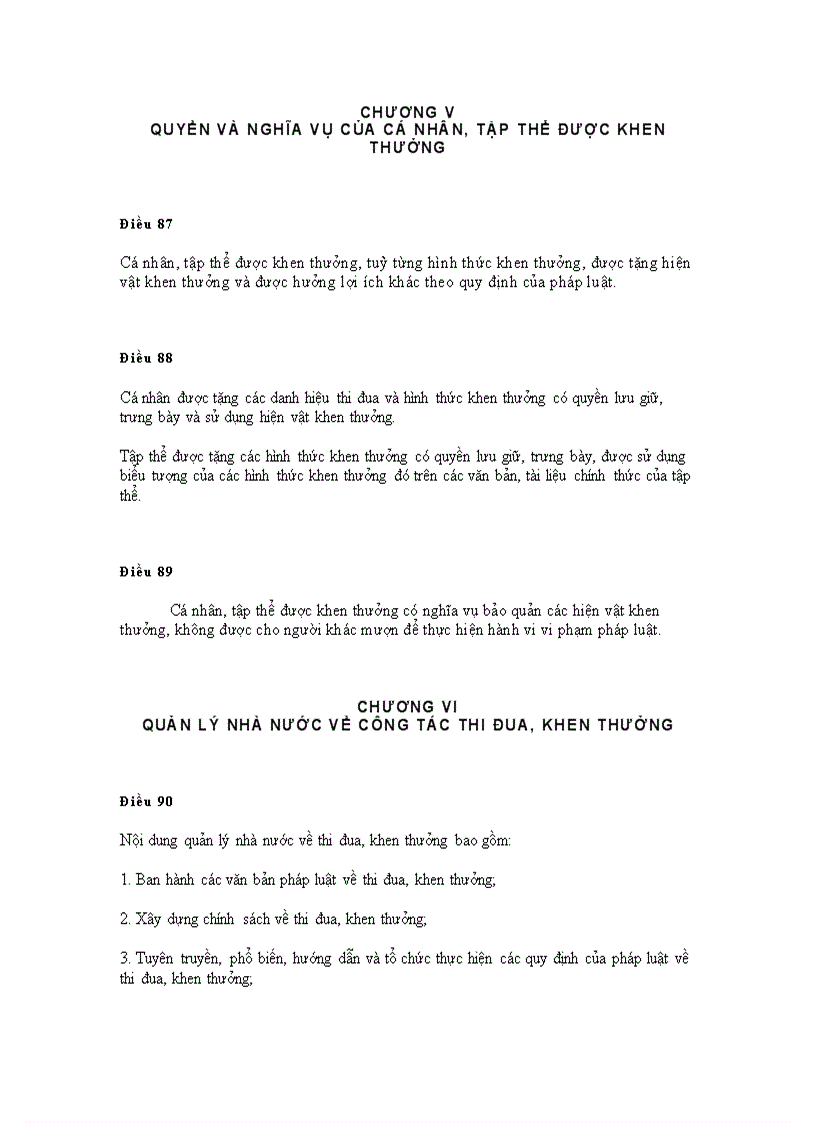 image for page Luật thi đua khen thưởng