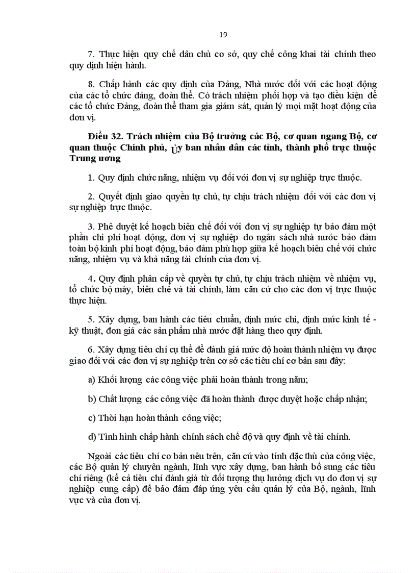 image for page Nghị định 43 về giao quyền tự chủ tự chịu trách nhiệm biên chế tài chính