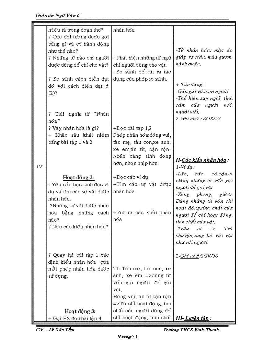 image for page Ngữ văn 6 5 tuần đầu HKII