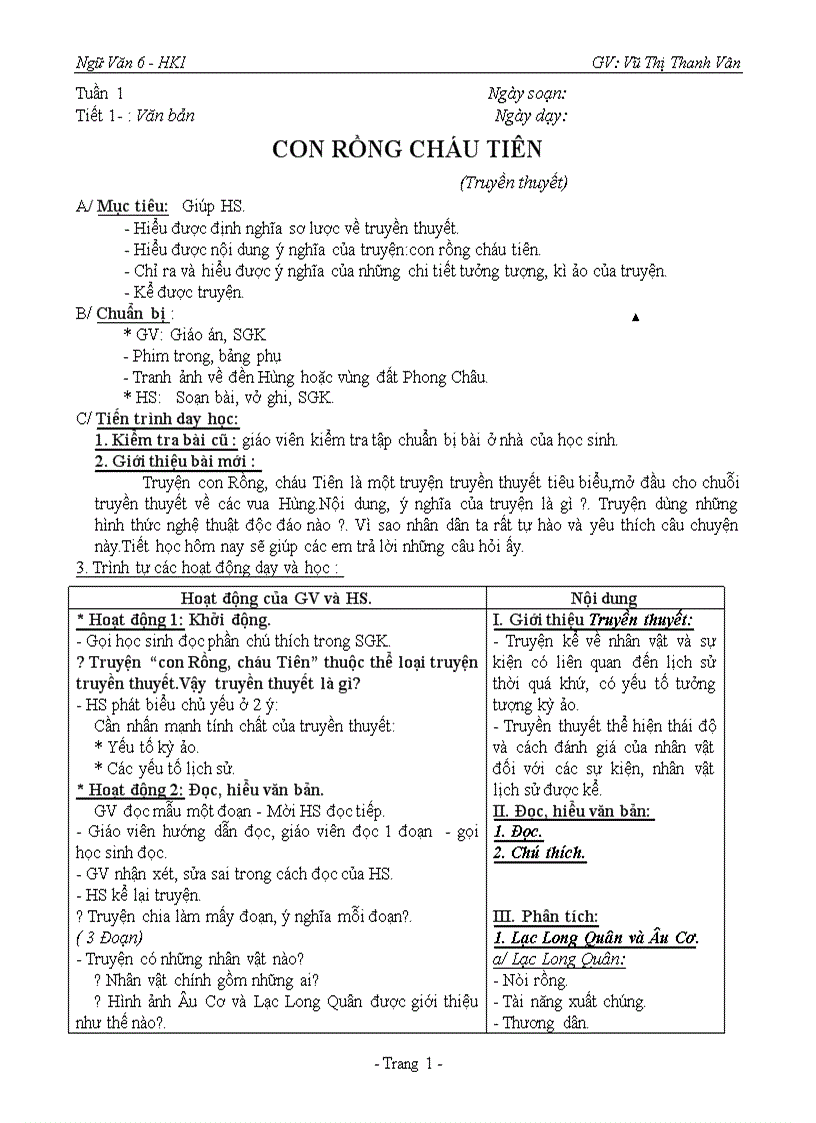 image for page Ngữ Văn 6 HKI 2009 2010