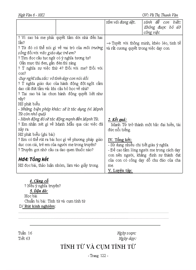 image for page Ngữ Văn 6 HKI 2009 2010