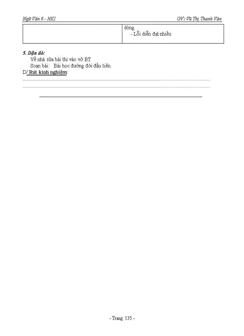 image for page Ngữ Văn 6 HKI 2009 2010