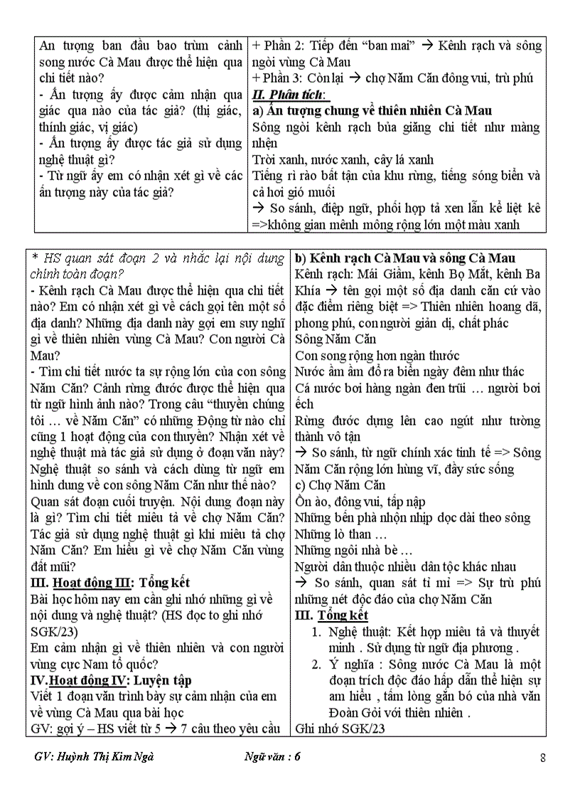 image for page Ngữ văn 6 kì ii chuẩn kt kn 2010 2011