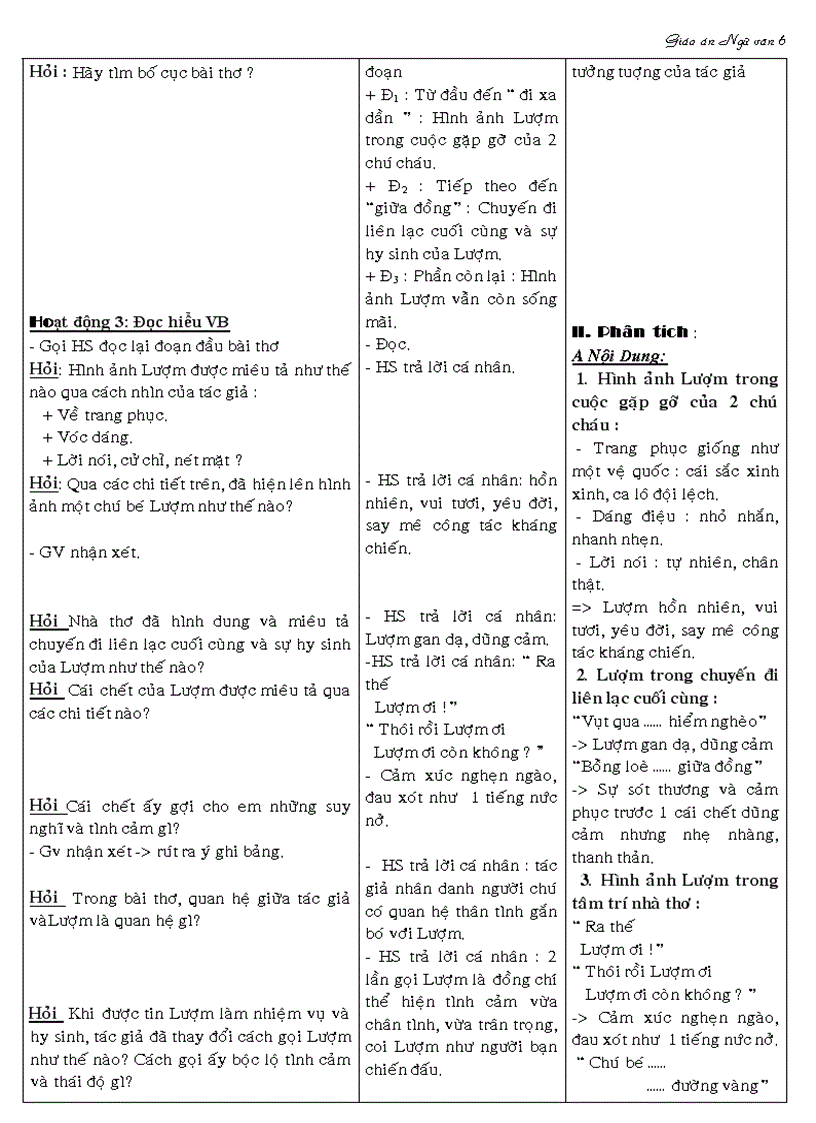 image for page NGỮ VĂN 6 Lượm LH