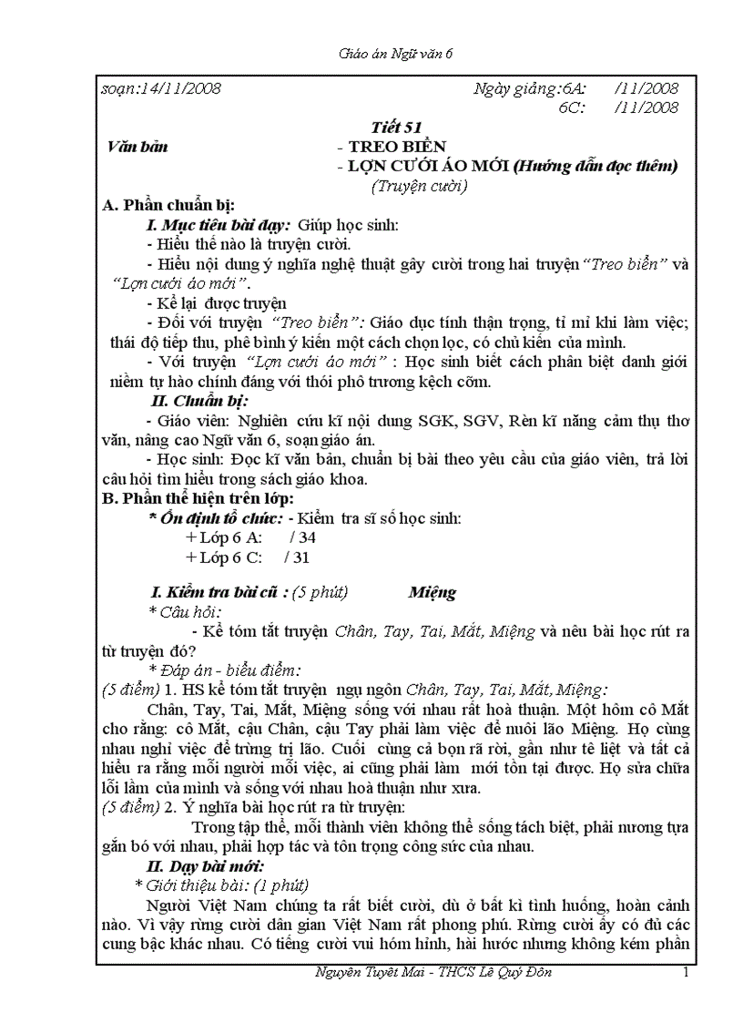 image for page Ngữ văn 6 T51 100