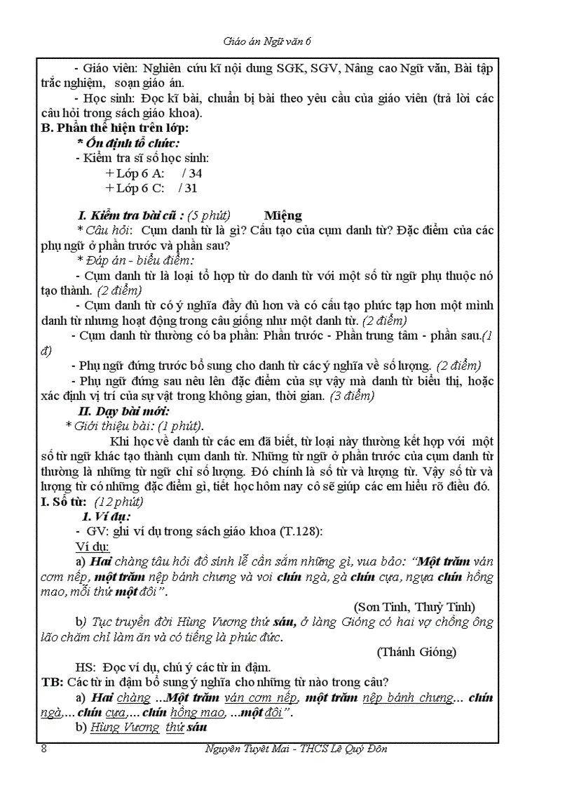 image for page Ngữ văn 6 T51 100