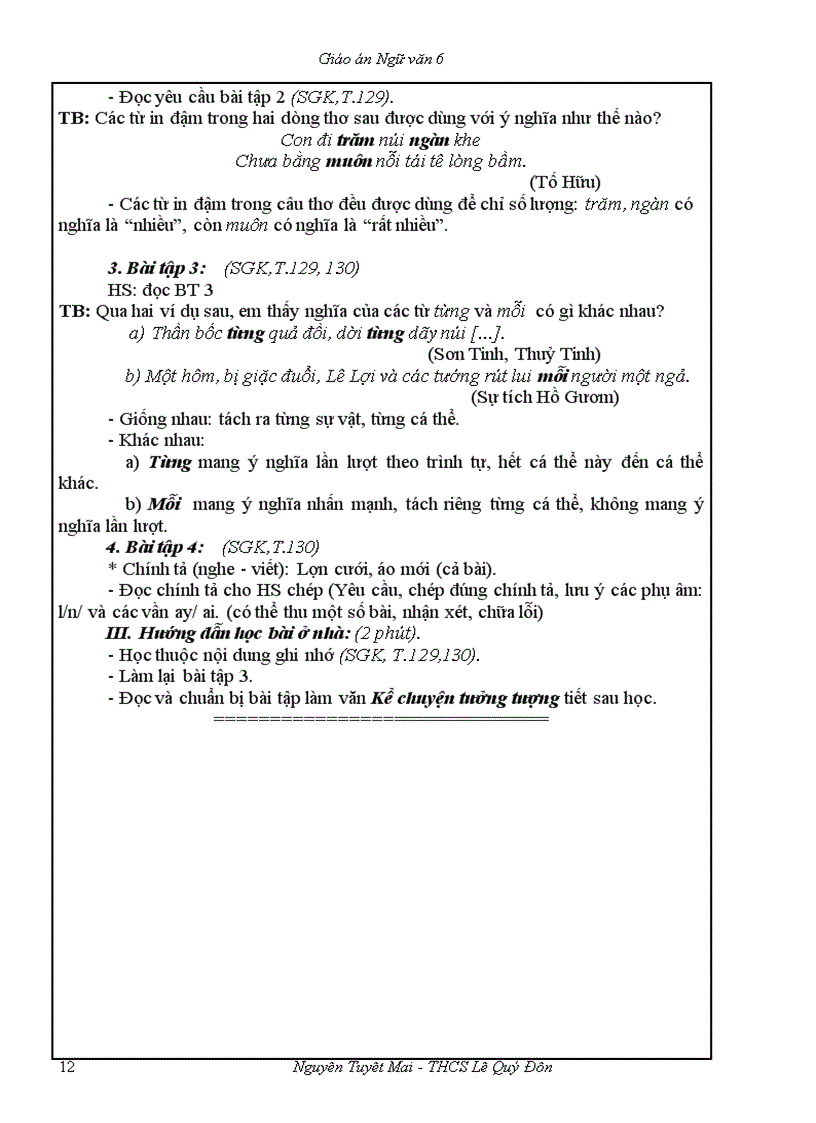 image for page Ngữ văn 6 T51 100