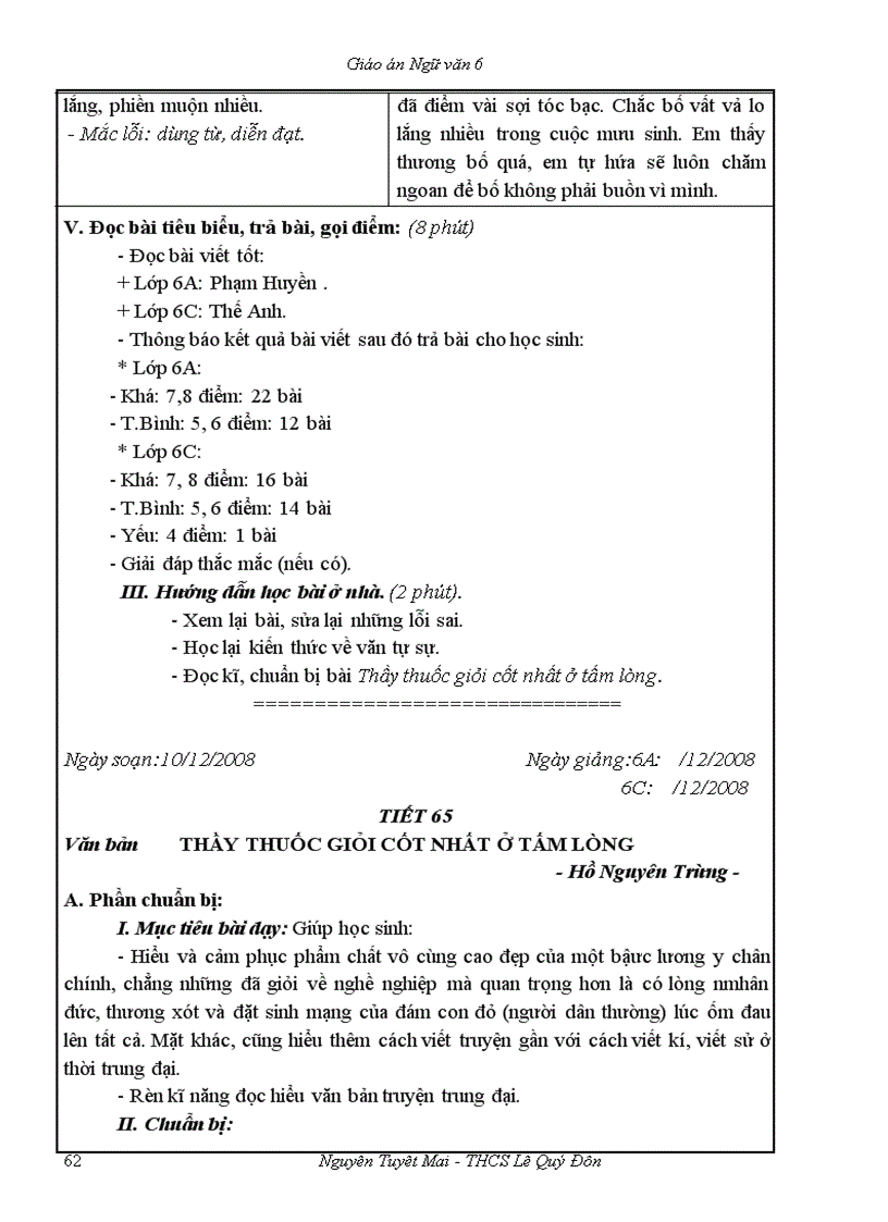 image for page Ngữ văn 6 T51 100