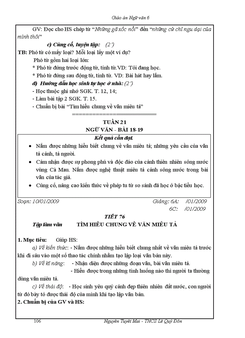 image for page Ngữ văn 6 T51 100