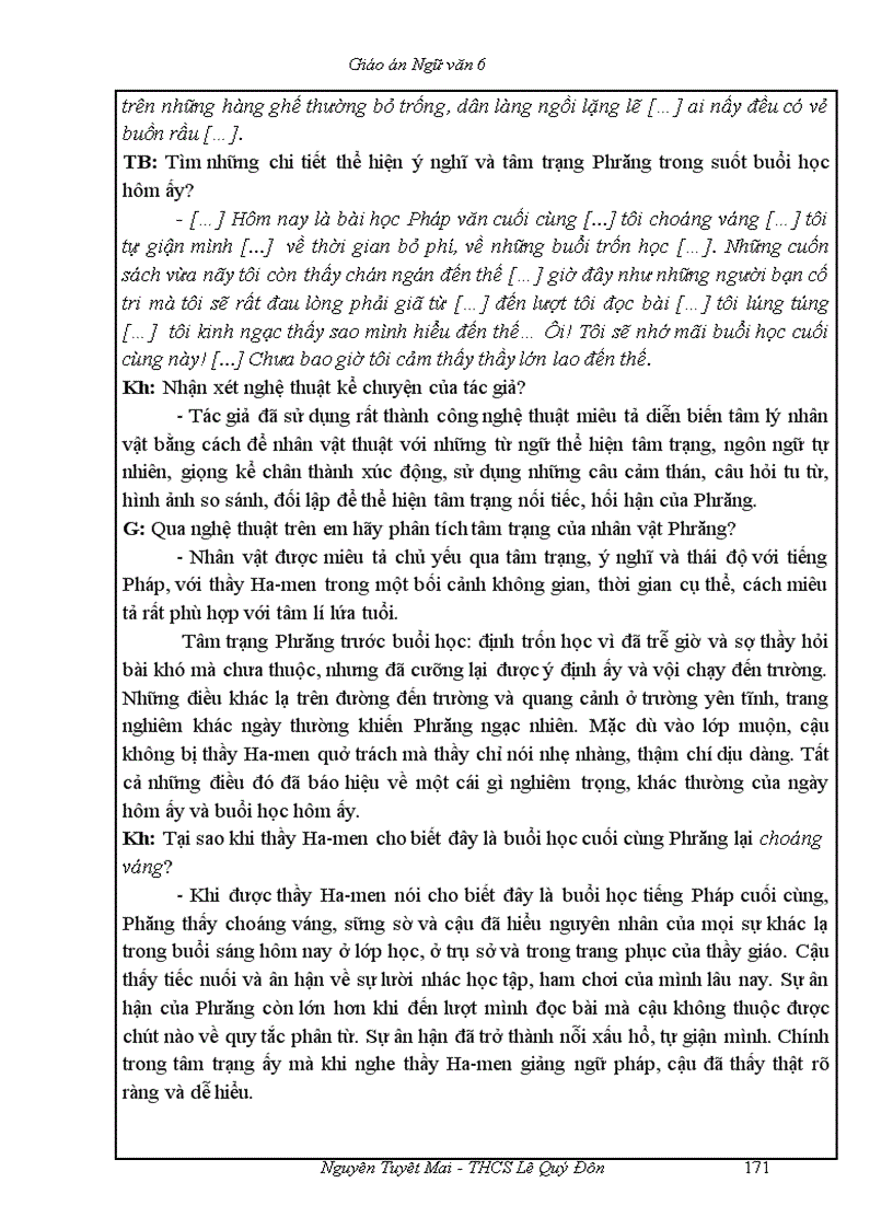 image for page Ngữ văn 6 T51 100