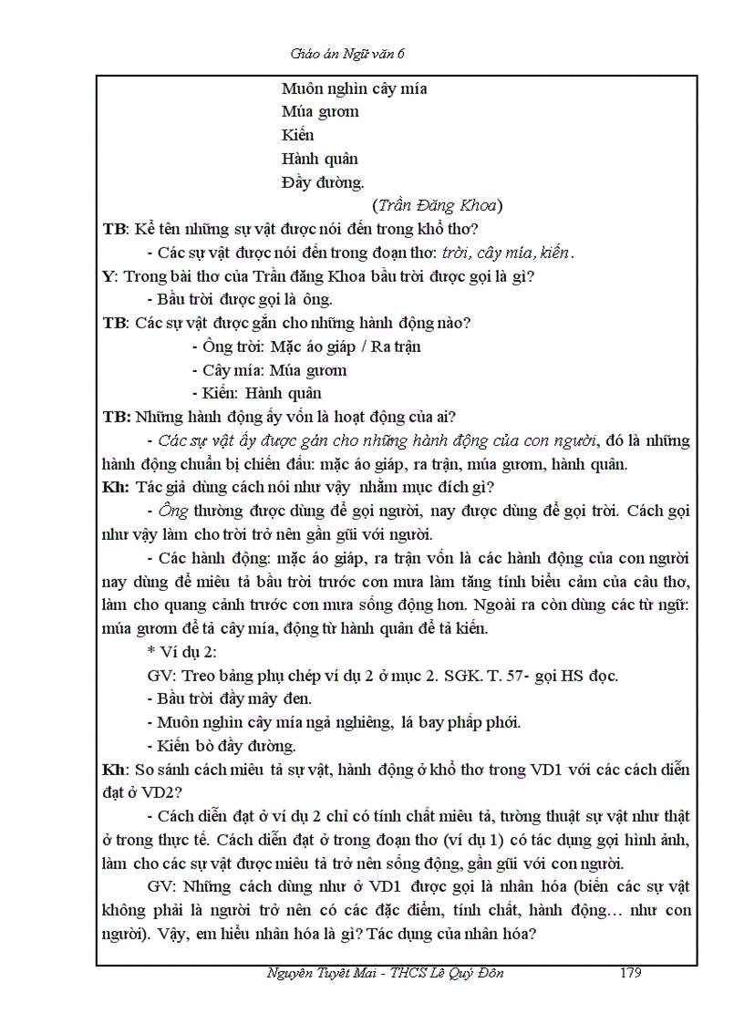 image for page Ngữ văn 6 T51 100