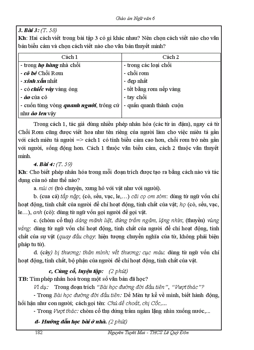 image for page Ngữ văn 6 T51 100