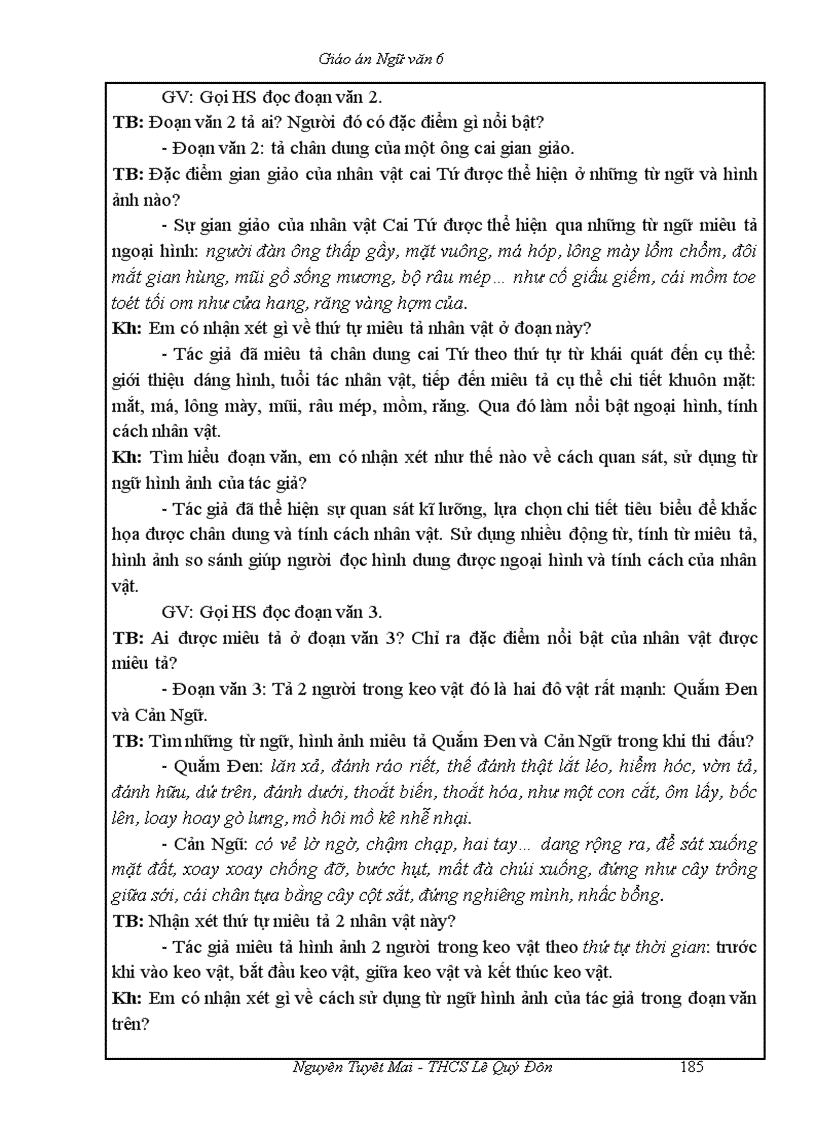 image for page Ngữ văn 6 T51 100