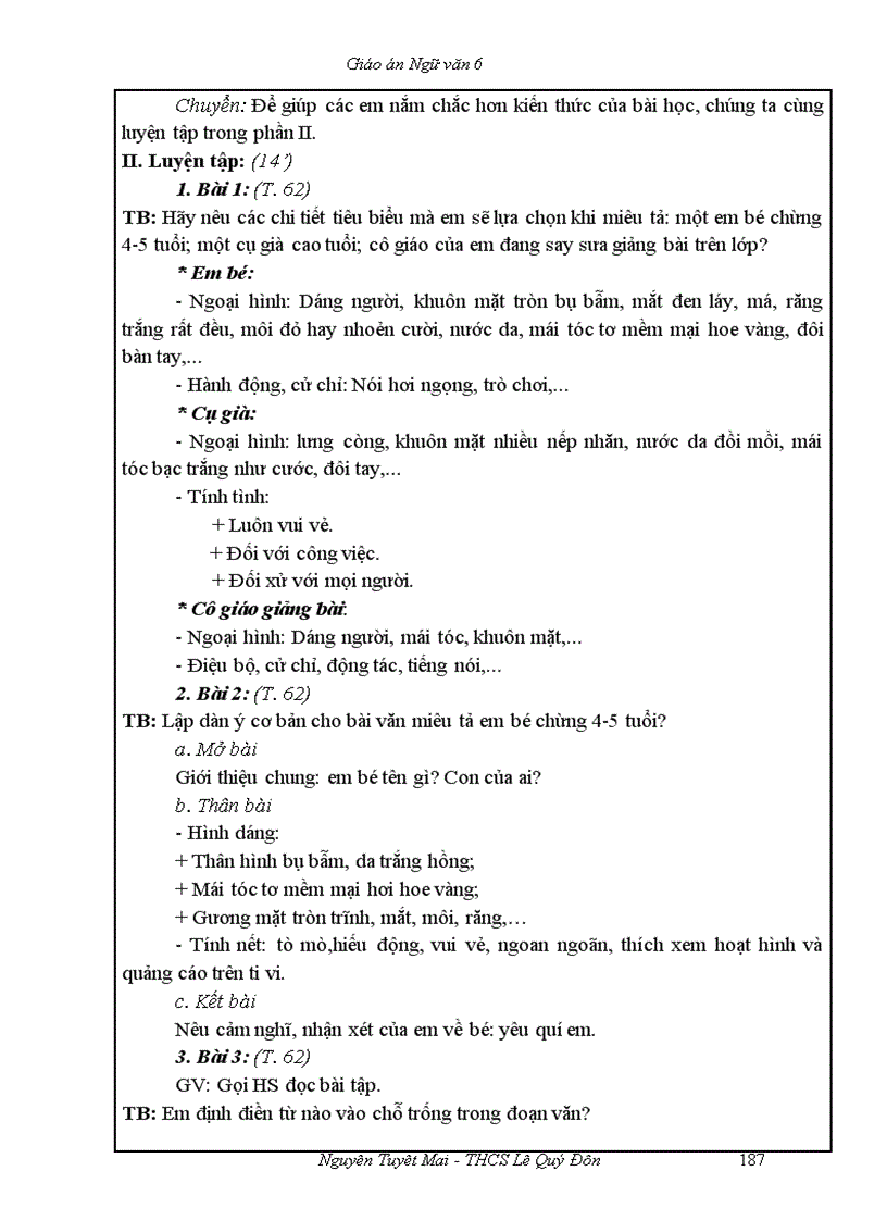 image for page Ngữ văn 6 T51 100