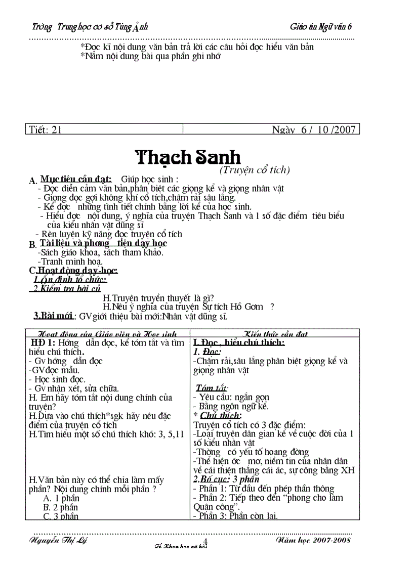 image for page Ngữ văn 6 từ tiết 19 trở di