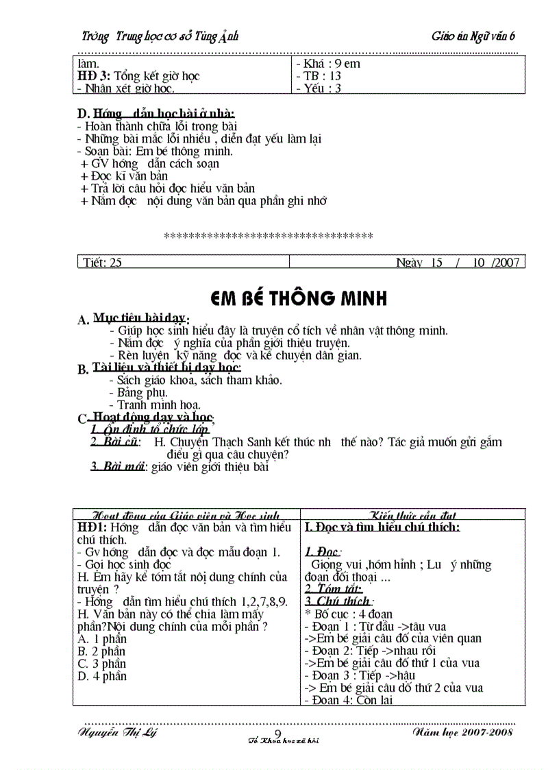 image for page Ngữ văn 6 từ tiết 19 trở di