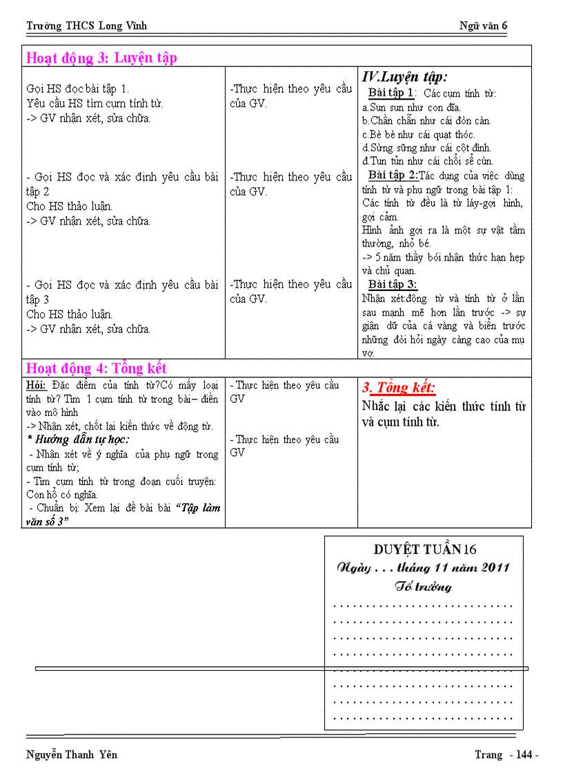 image for page Ngữ văn 6 Tuần 16 PPCT Mới