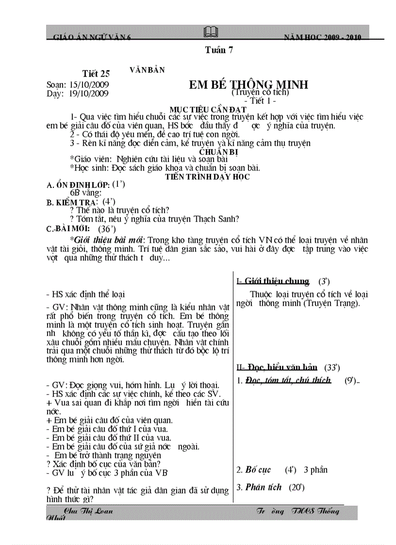 image for page Ngữ văn 6 Tuần 7 Tích hợp GDMT