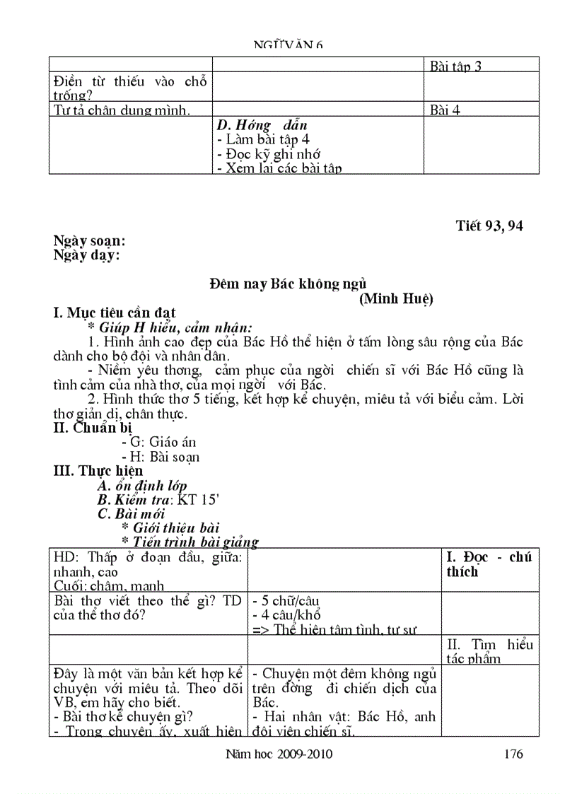 image for page Ngữ văn 6 năm học 2009 2010